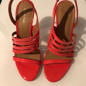 Calvin Klein-orange size 7 1/2 heels